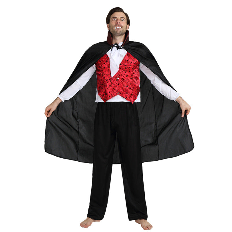 Fangs & Flair - Deluxe Vampire Halloween Costume Set - view 6