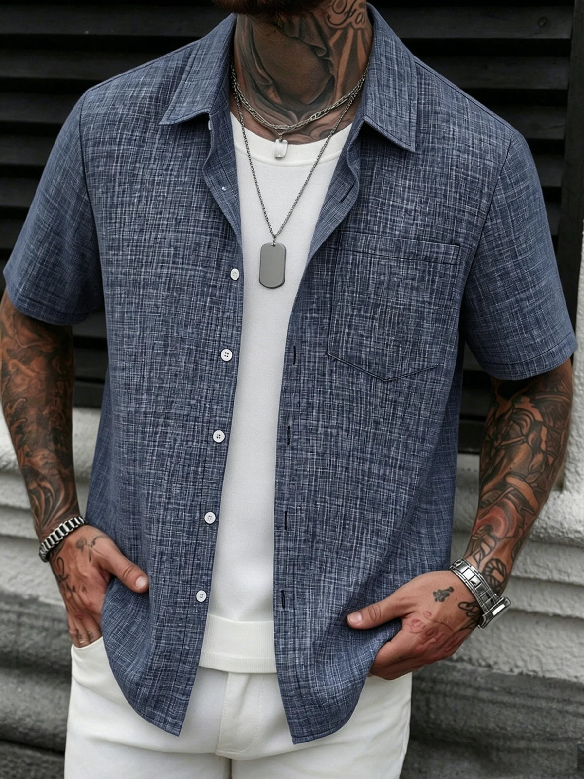 Coastal Linen - Men's Casual Linen Shirt