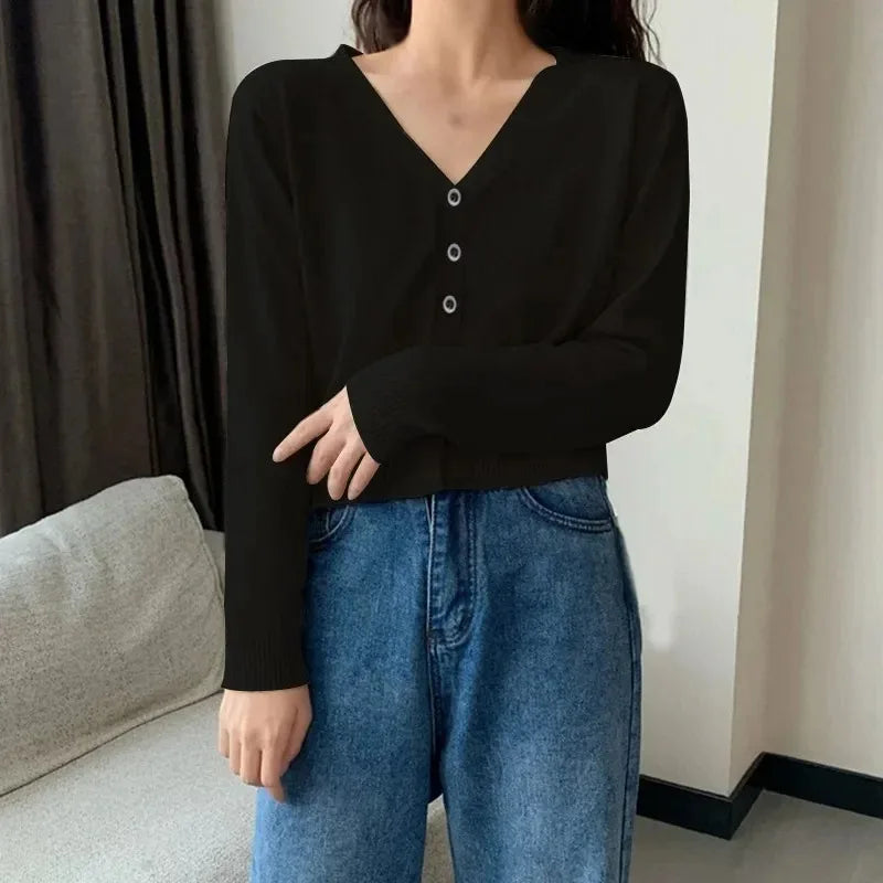 Cloudspun — Women's V-Neck Knit Cardigan
