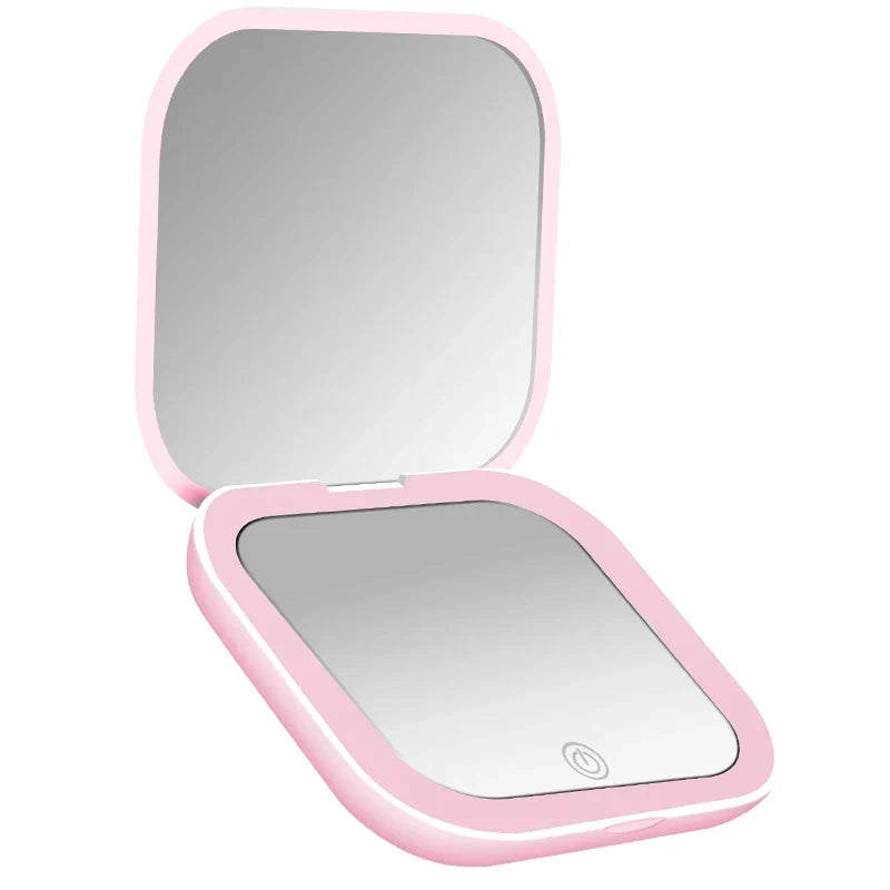 Petal Mirror — Foldable LED Makeup Mirror