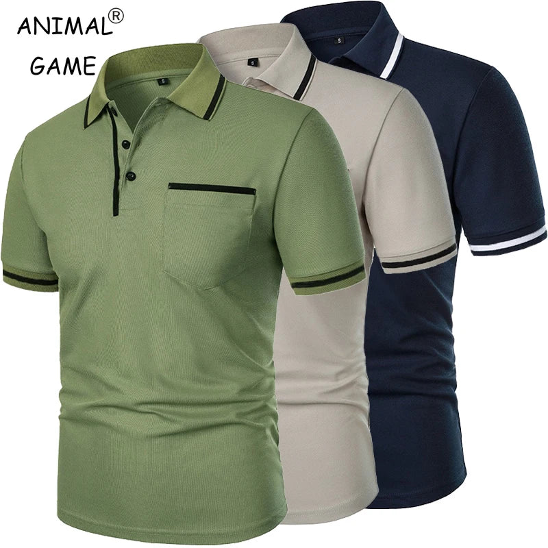 Pocket Polo - Men's Solid Polo with Pocket