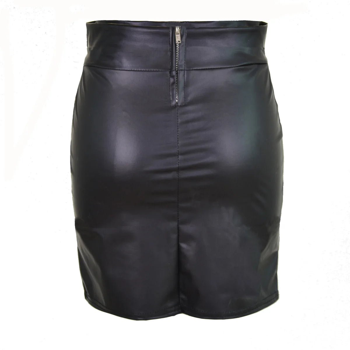 Night Moves — Black Faux Leather Mini Skirt