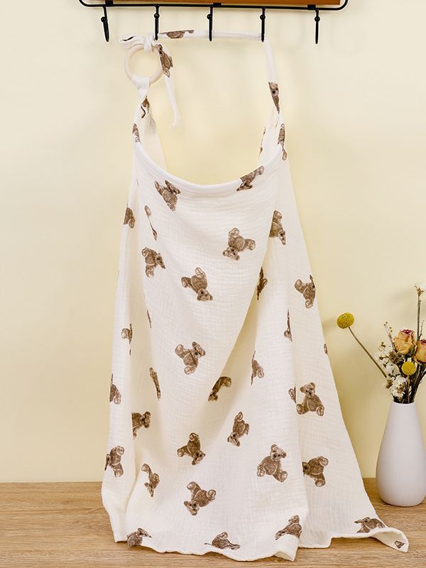 Nurse in Peace - Breathable Cotton Muslin Nursing Cover - close-up