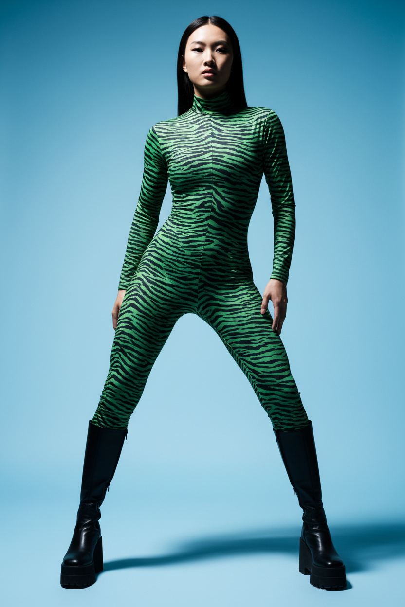 Green Tiger Hero — With Head