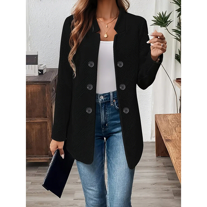Easy Layers - Women's Open-Front Cardigan Blazer - view 10