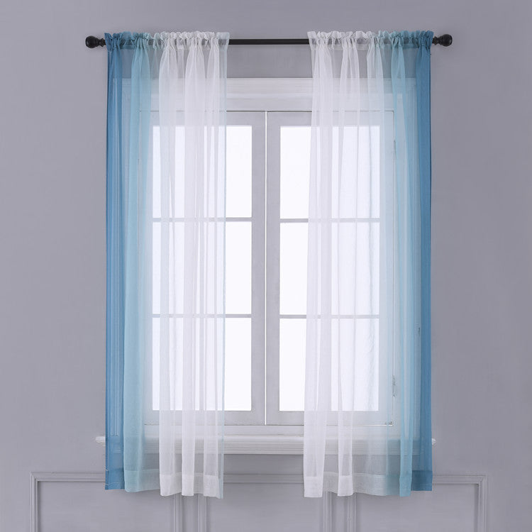 Fade Into Color - Gradient Curtain Panel - alternate view