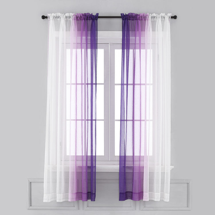Fade Into Color - Gradient Curtain Panel - detail view