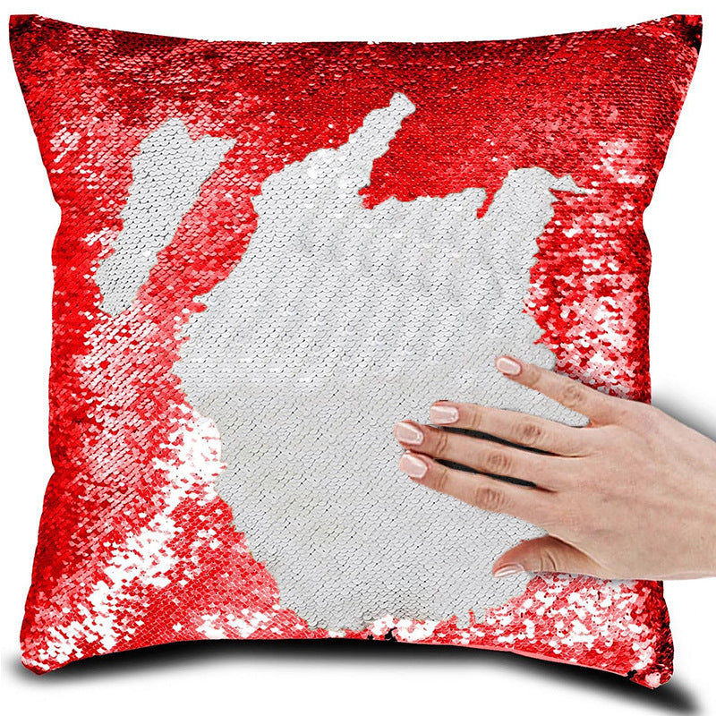 Flip & Shimmer Reversible Sequin Pillow Cover