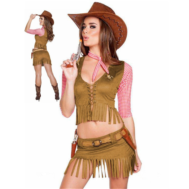 Scallywag Spirit - Women's Pirate Cowboy Halloween Costume - lifestyle