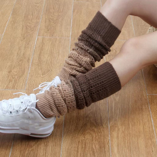 Warm Gradient - High-Cylinder Acrylic Knit Socks