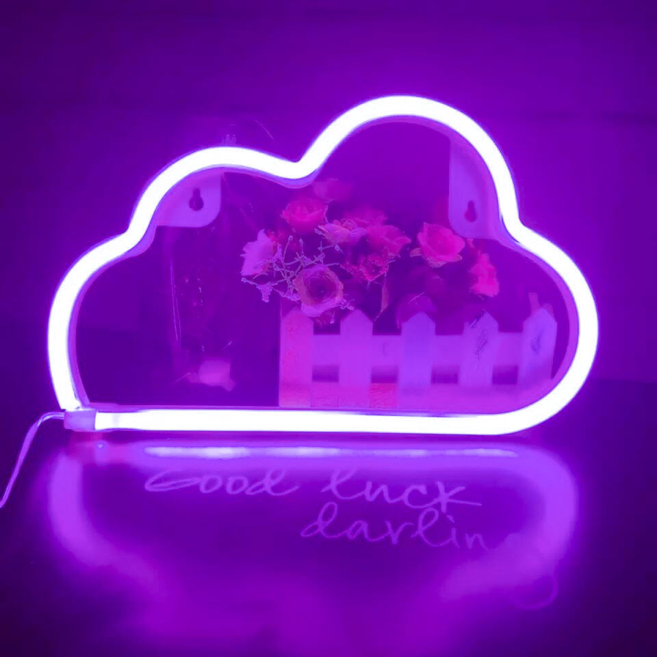 Cloud Nine - Neon Cloud Wall Light - close-up