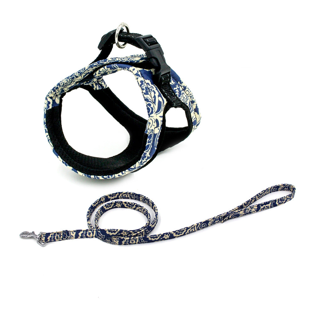 Night Stroll - Reflective No-Pull Dog Harness Vest - close-up