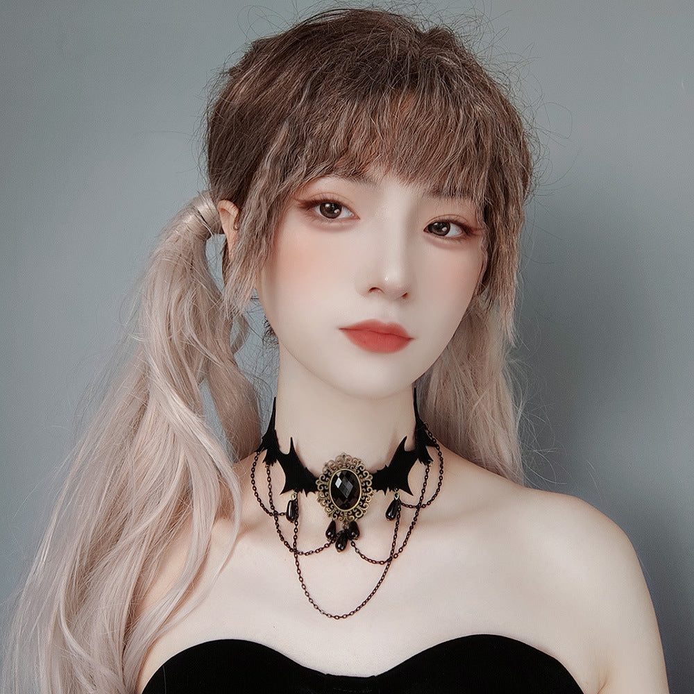 Black Velvet Choker Collar - Halloween Accessory - alternate view