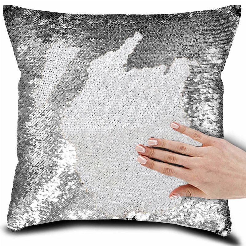 Flip & Shimmer Reversible Sequin Pillow Cover - view 6