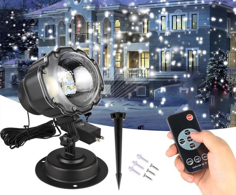LED Christmas Snow Projector Light - alternate view