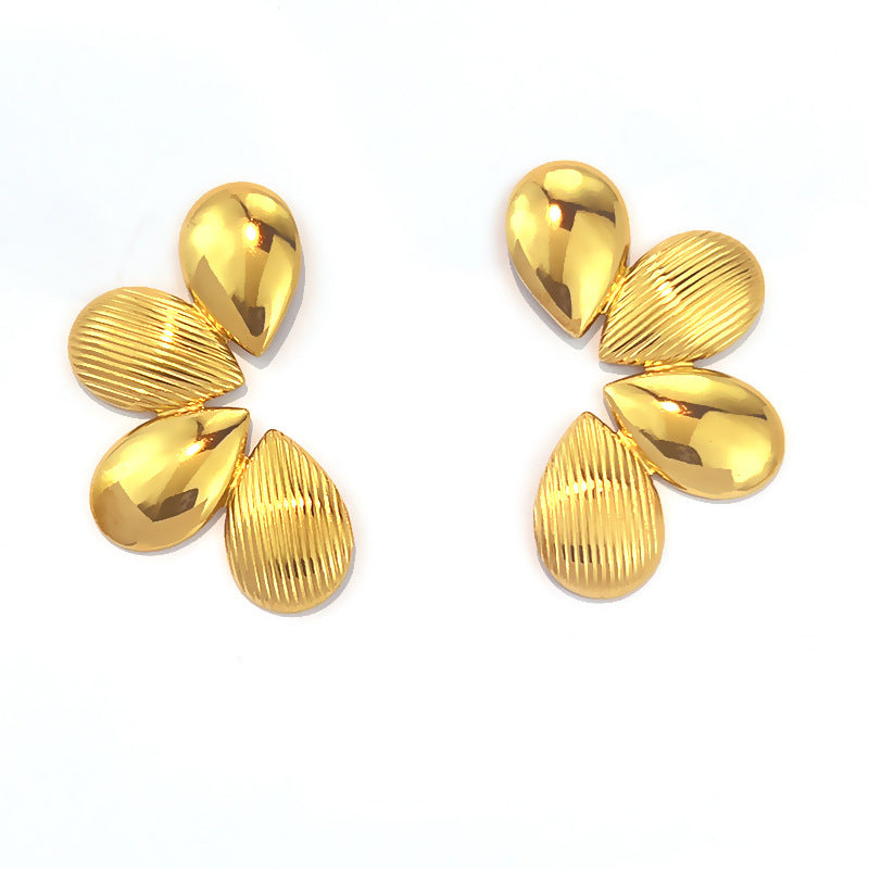 Gilded Garden — Vintage Floral Stainless Steel Ear