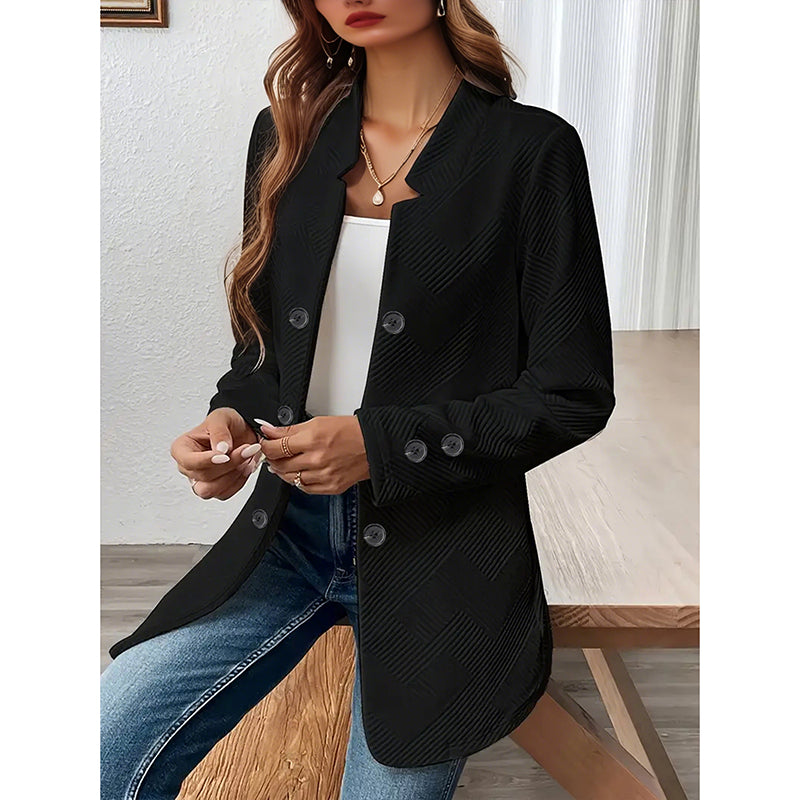 Easy Layers - Women's Open-Front Cardigan Blazer - view 8