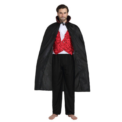 Fangs & Flair - Deluxe Vampire Halloween Costume Set - alternate view