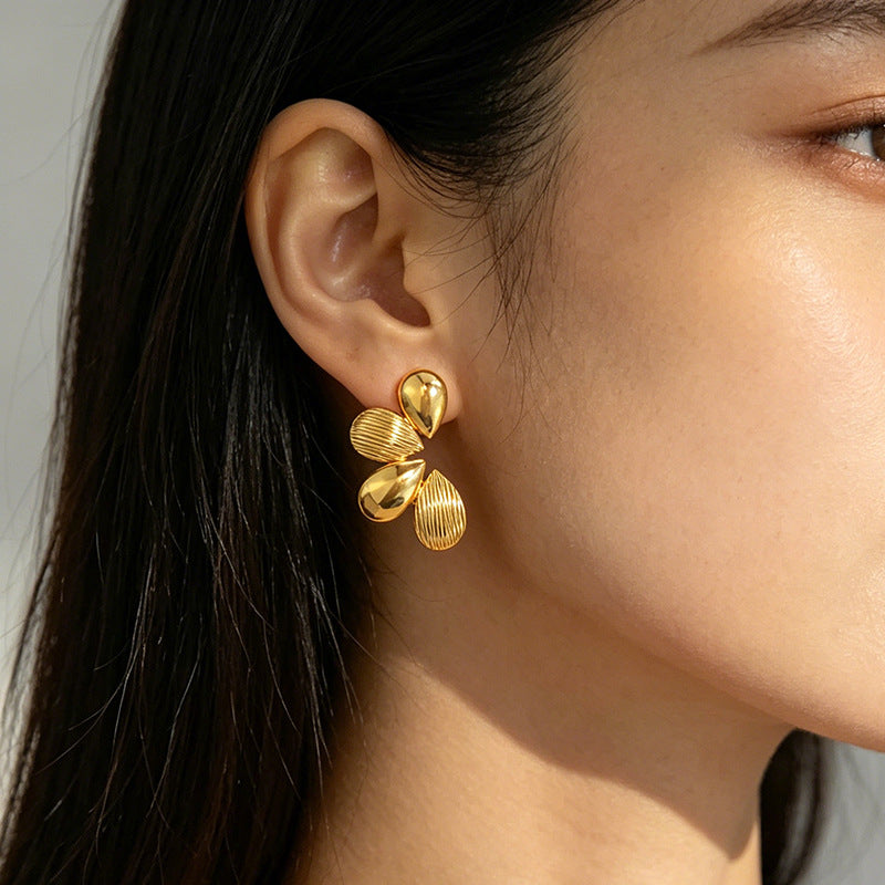 Gilded Garden — Vintage Floral Stainless Steel Ear