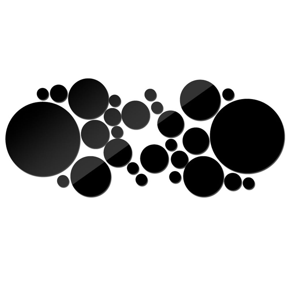 Circle Back - Acrylic Mirror Wall Decal Set - detail view