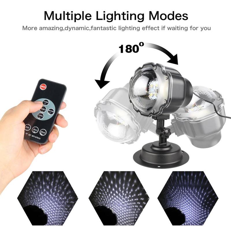 LED Christmas Snow Projector Light - lifestyle