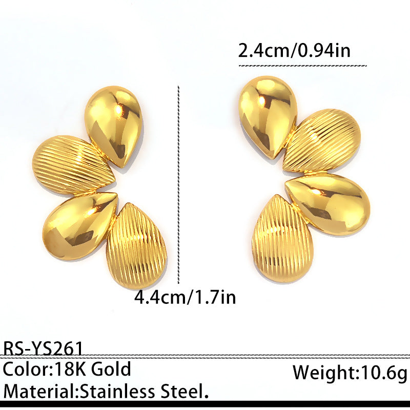 Gilded Garden — Vintage Floral Stainless Steel Ear