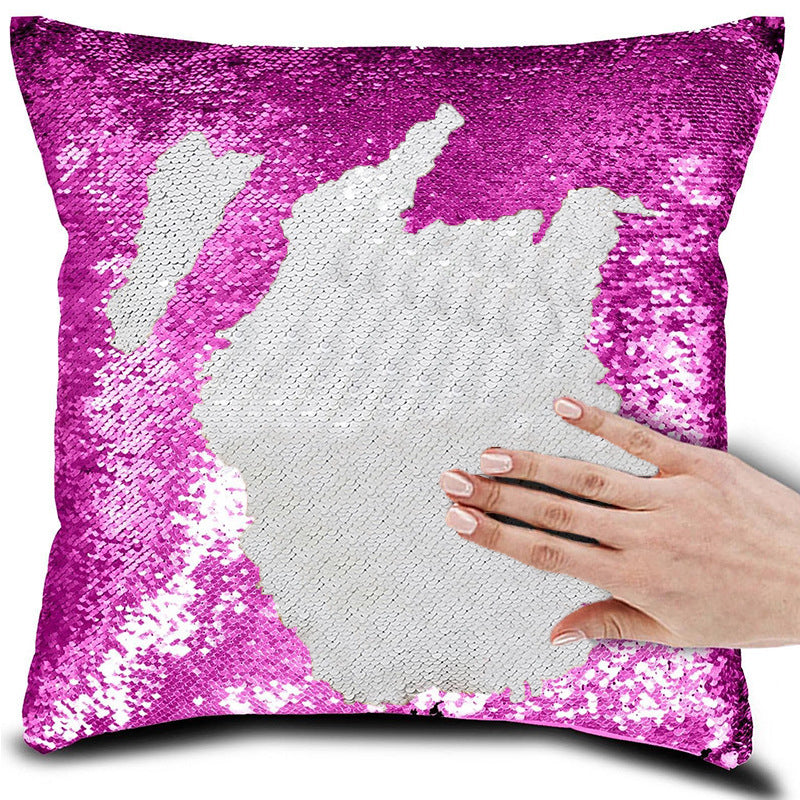 Flip & Shimmer Reversible Sequin Pillow Cover - view 8