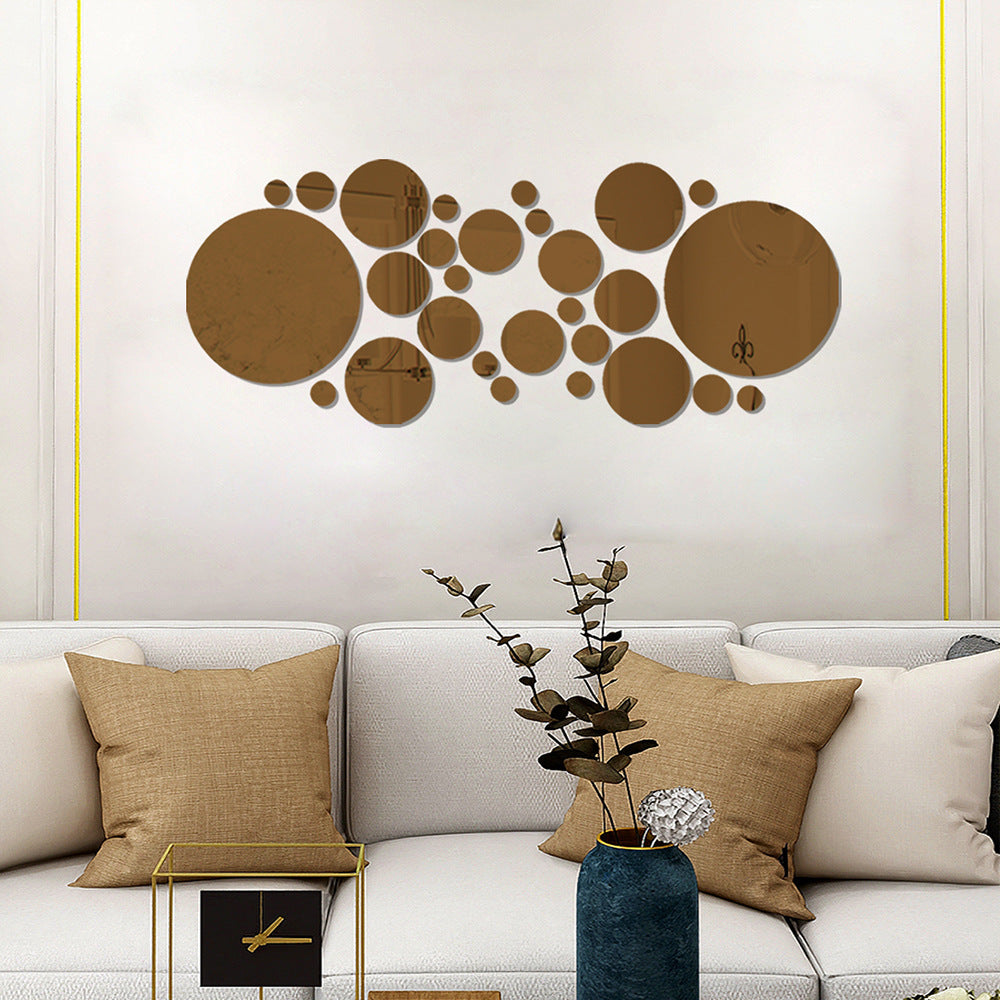 Circle Back - Acrylic Mirror Wall Decal Set - alternate view