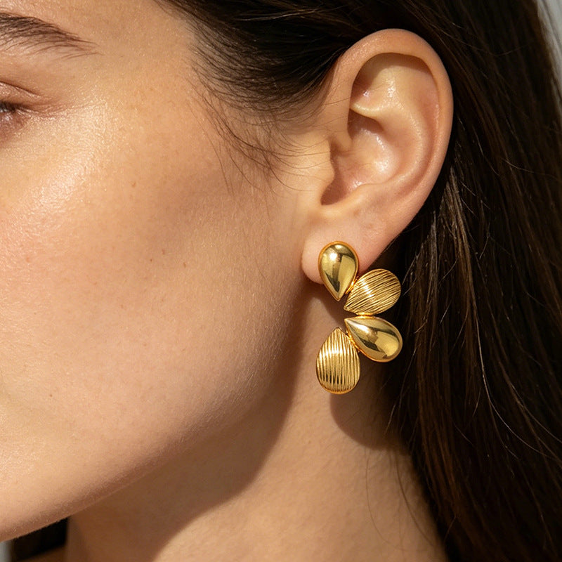 Gilded Garden — Vintage Floral Stainless Steel Ear