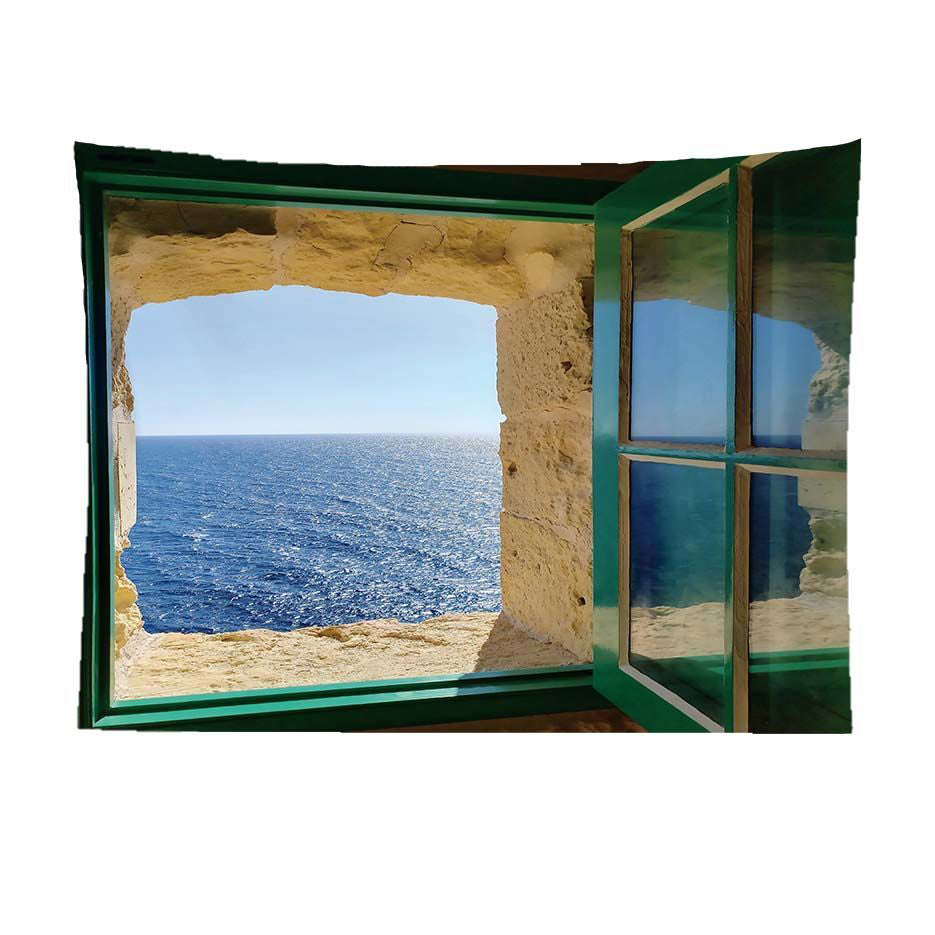 Room with a View - Scenic Window Wall Tapestry - view 12