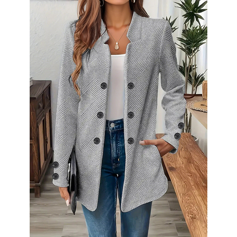 Easy Layers - Women's Open-Front Cardigan Blazer - lifestyle