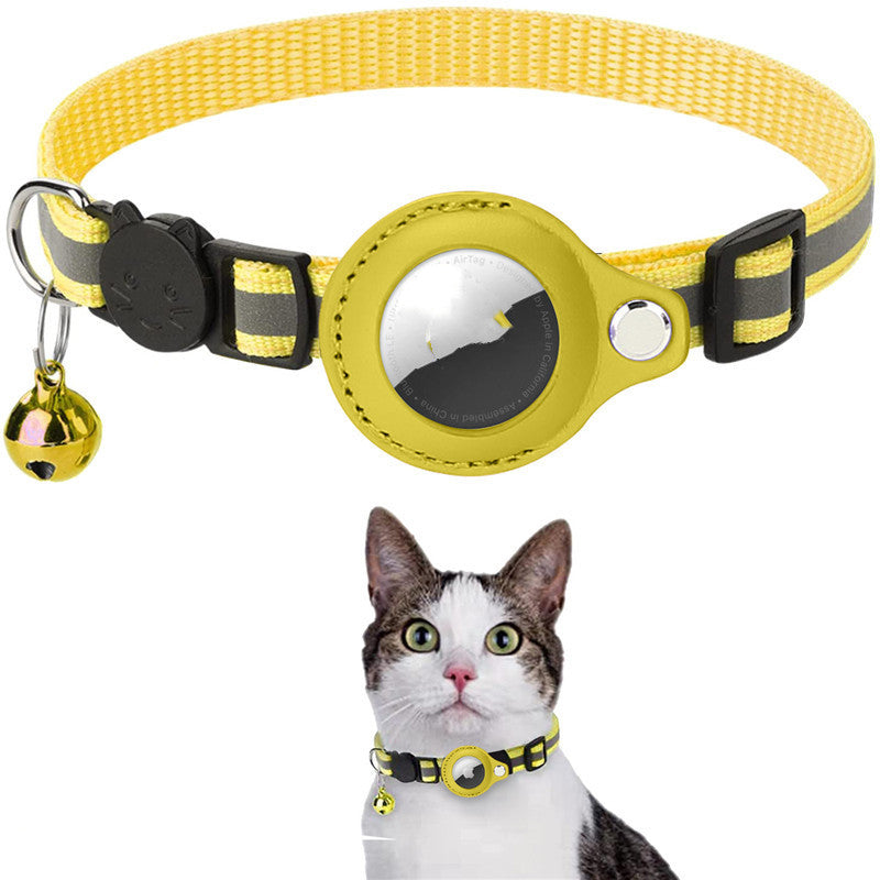Found & Fabulous - Reflective Pet Collar with AirTag Holder - lifestyle