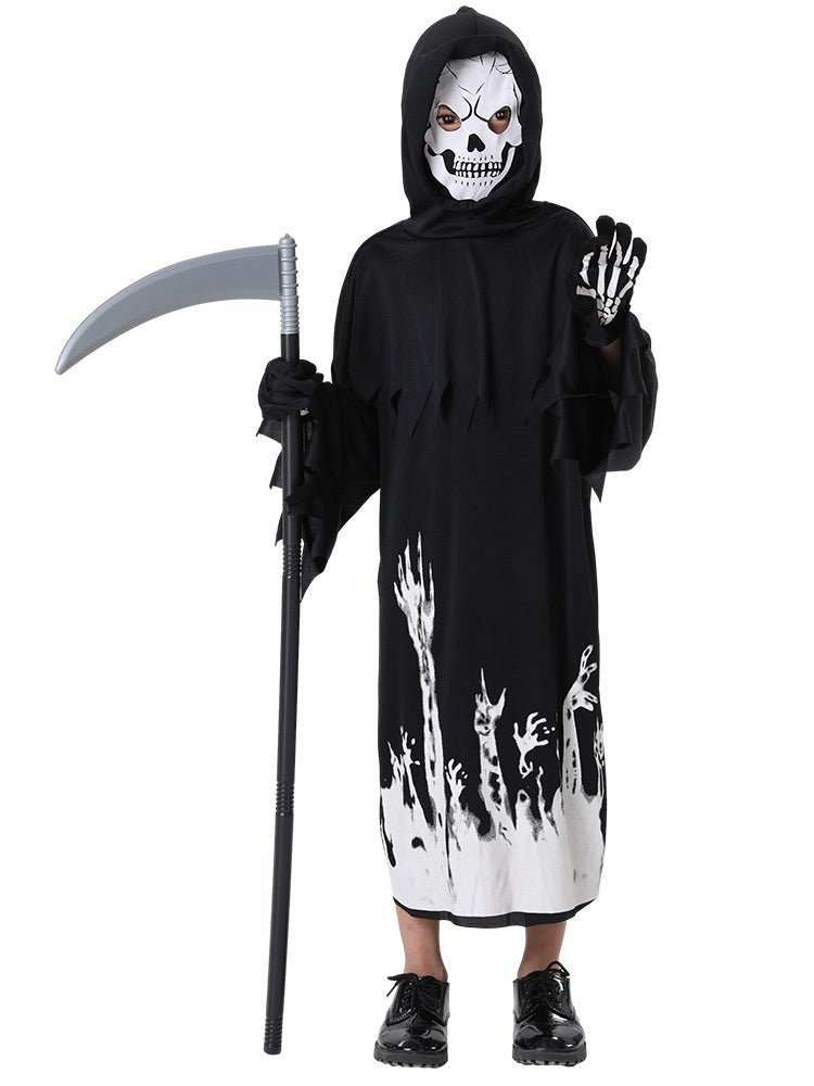 After Dark - Glow-in-the-Dark Grim Reaper Costume - close-up
