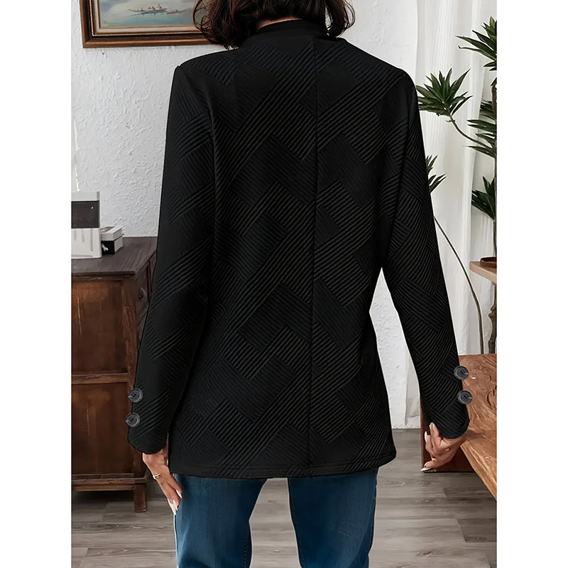 Easy Layers - Women's Open-Front Cardigan Blazer - view 9