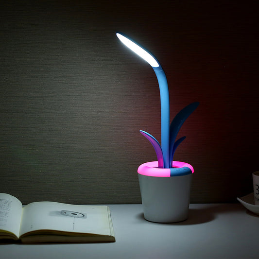 Bloom & Glow - Potted Plant LED Desk Lamp