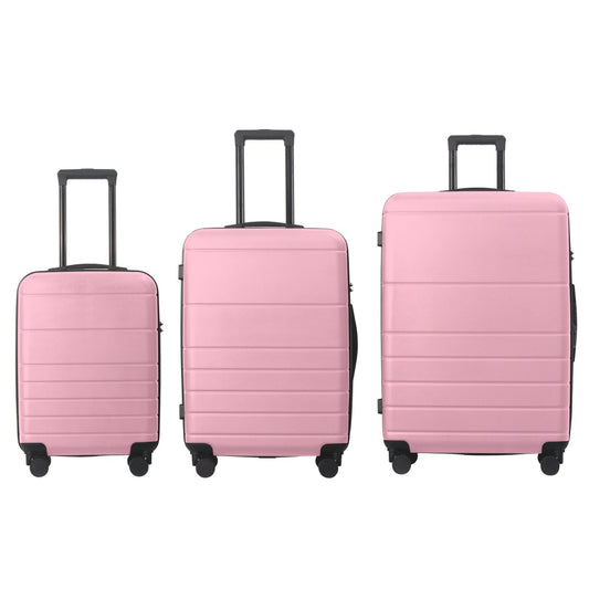 In the Pink - Pink 3-Piece Hardshell Spinner Luggage Set