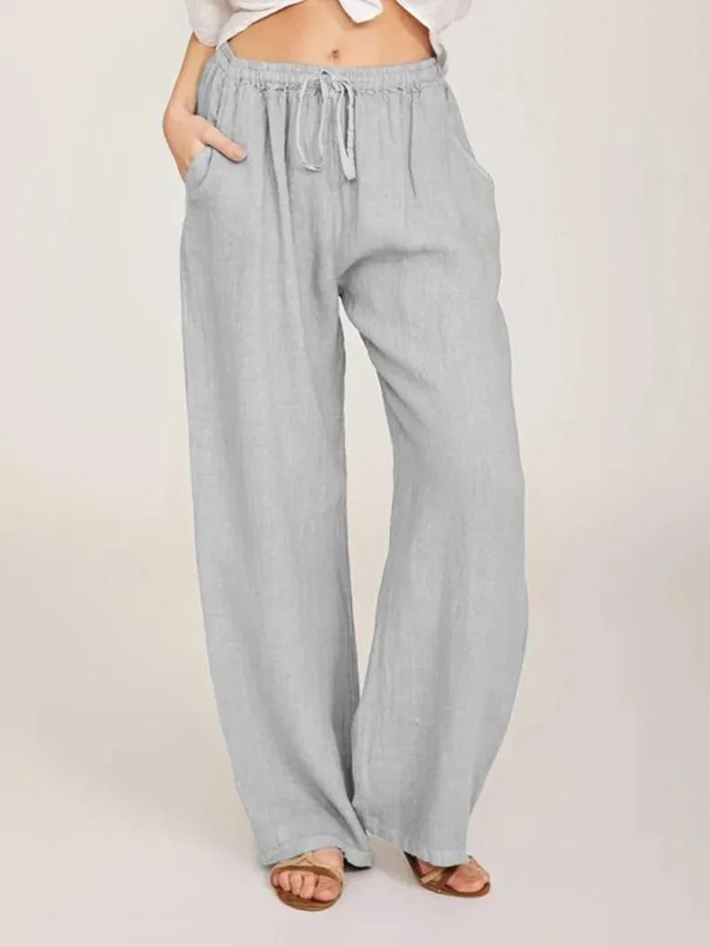 Palazzo Breeze - Wide-Leg Linen Pants