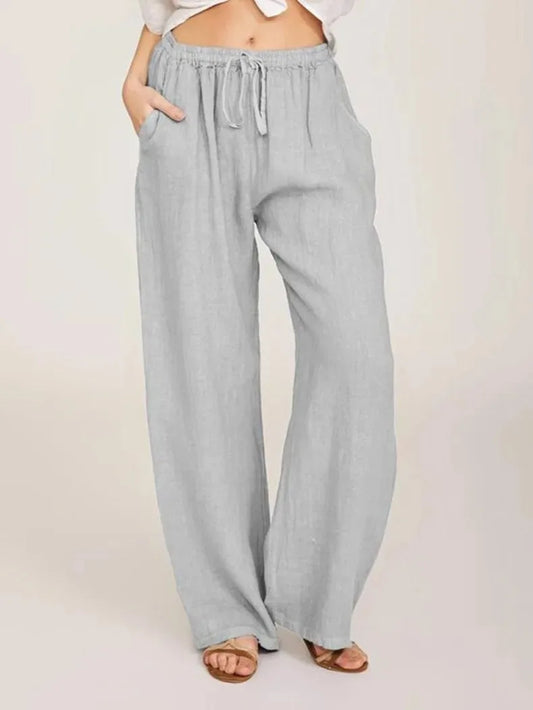 Palazzo Breeze - Wide-Leg Linen Pants