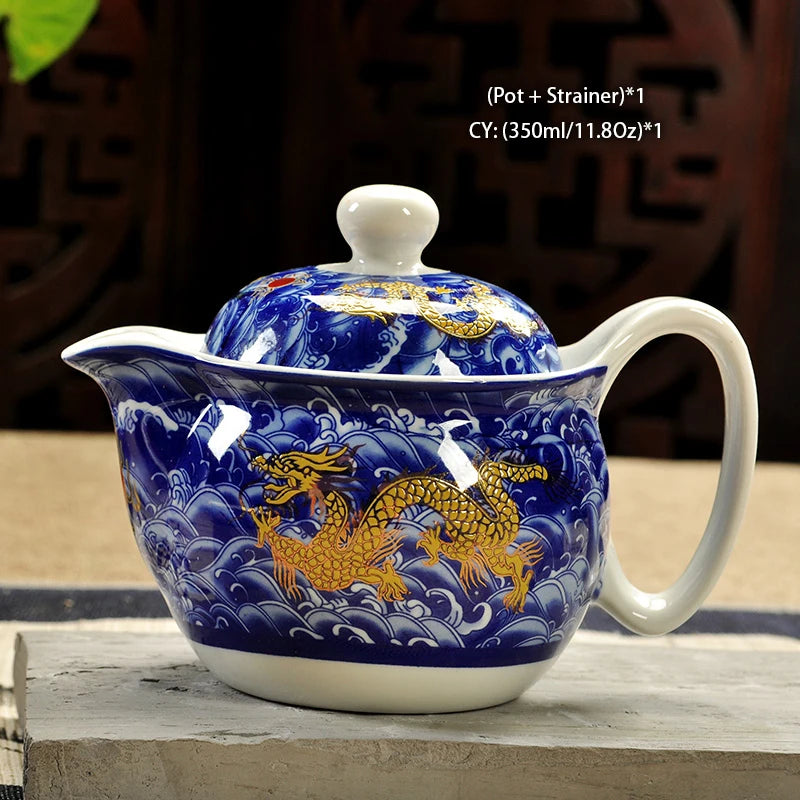 Cozy Tea Time - Teapot + Cookie Jar Duo - close-up