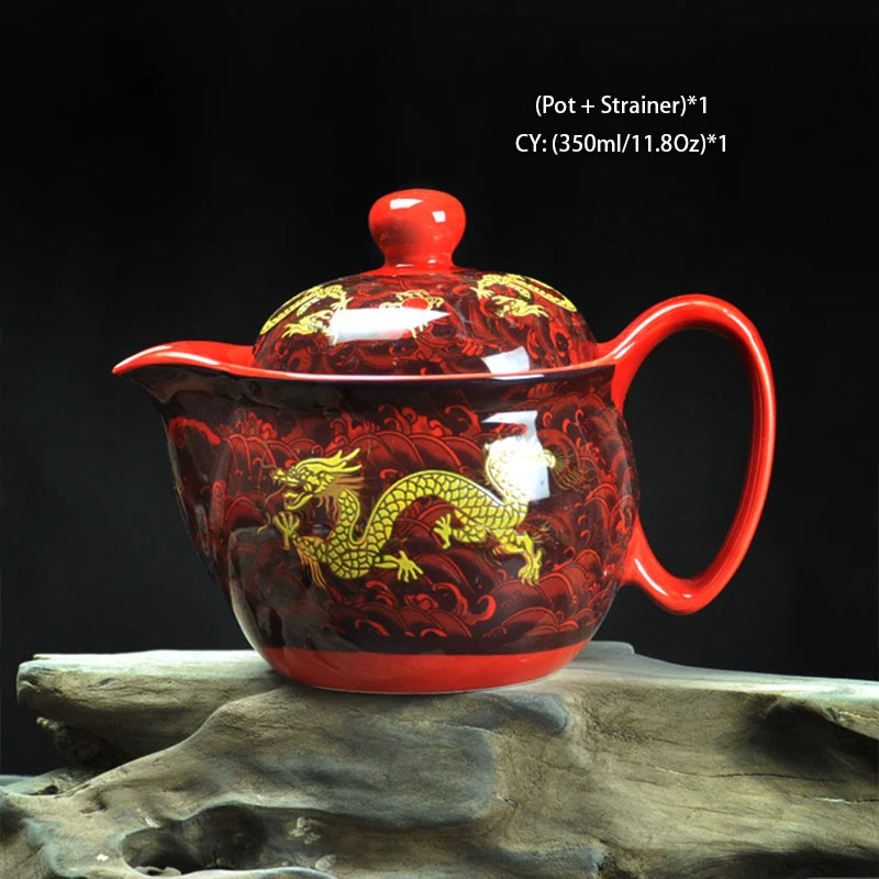 Cozy Tea Time - Teapot + Cookie Jar Duo - detail view