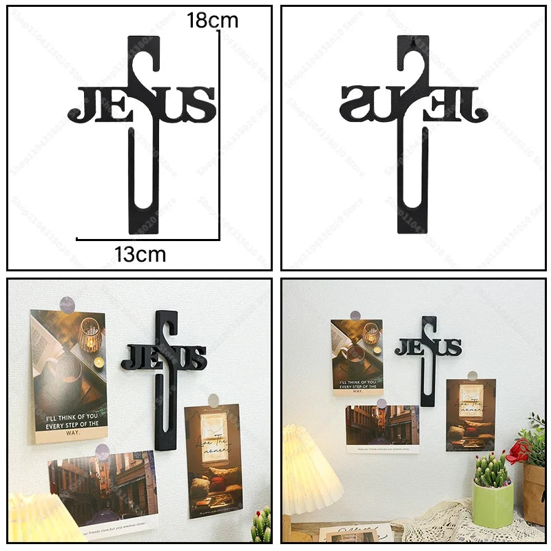 Engraved Grace — JESUS Wall Cross