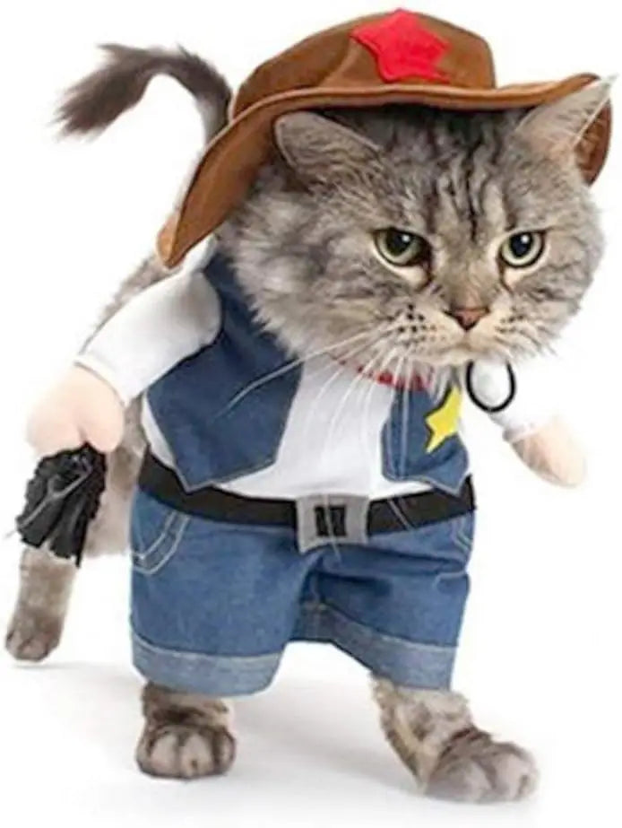 Lil' Cowpoke - Cat Cowboy Costume - alternate view