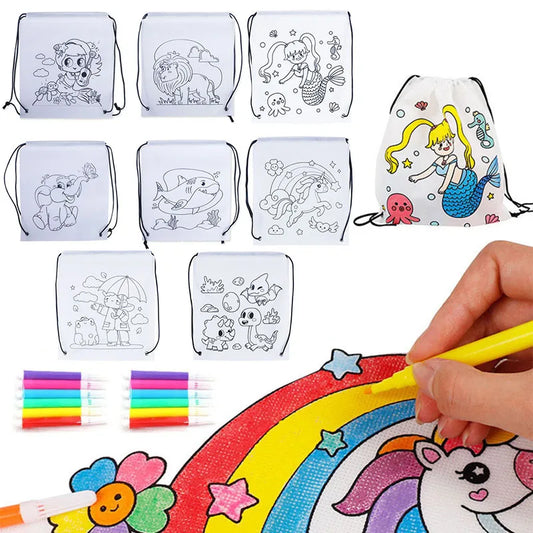 Color Your Carry - DIY Graffiti Coloring Backpack