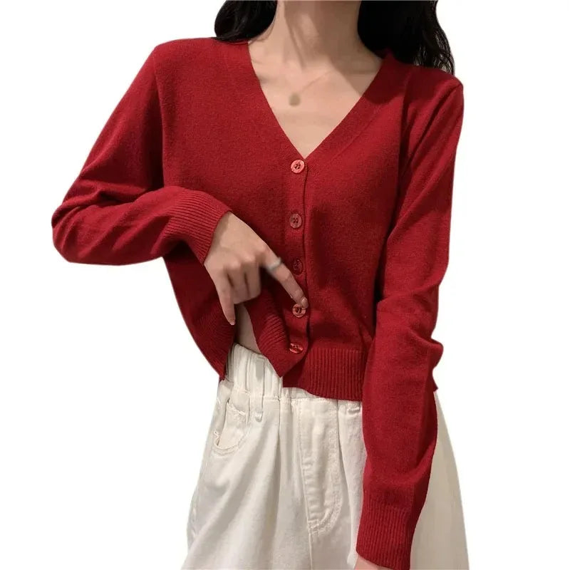 Cloudspun — Women's V-Neck Knit Cardigan