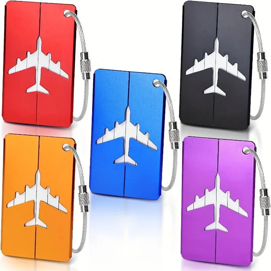Tag Along - 5-Pack Aluminum Luggage Tags