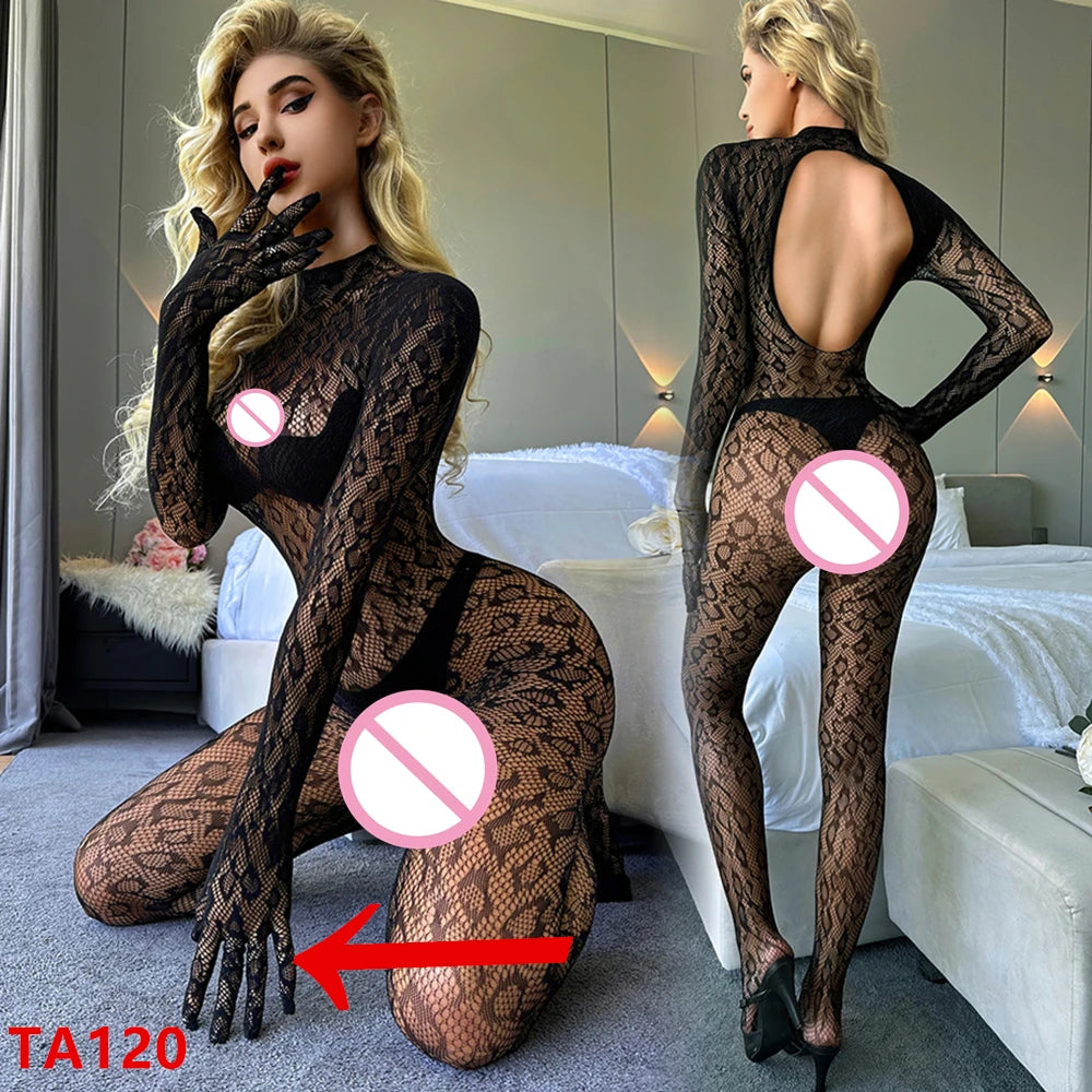 Wild Lace - Leopard Lace-Up Bodysuit - alternate view