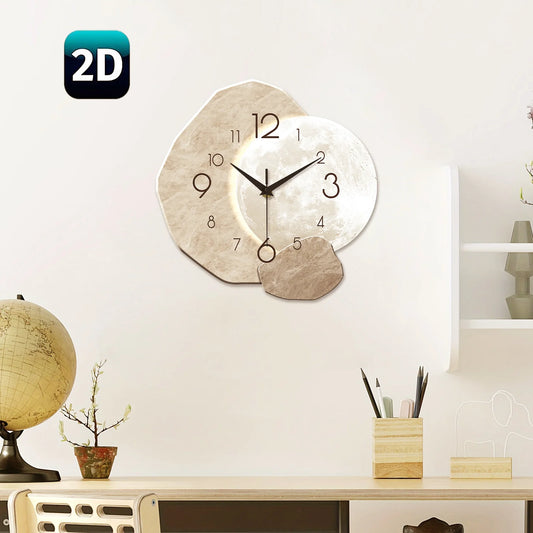 Lunar Phase - Moon-Design Modern Wall Clock