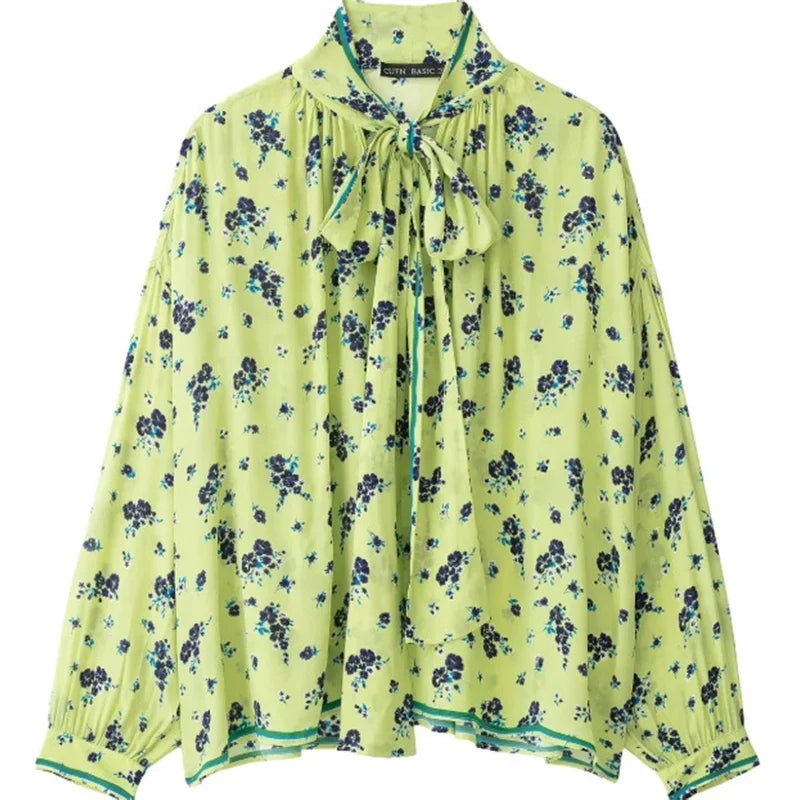 Bloom Set — Floral Chiffon Two-Piece Set