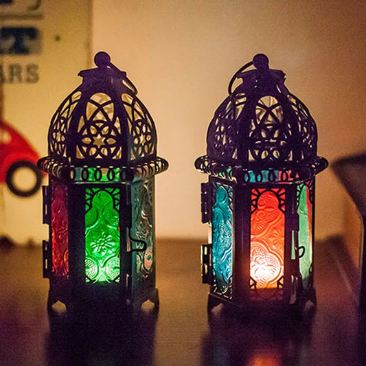 Kasbah Glow - Moroccan Crystal Candle Lantern