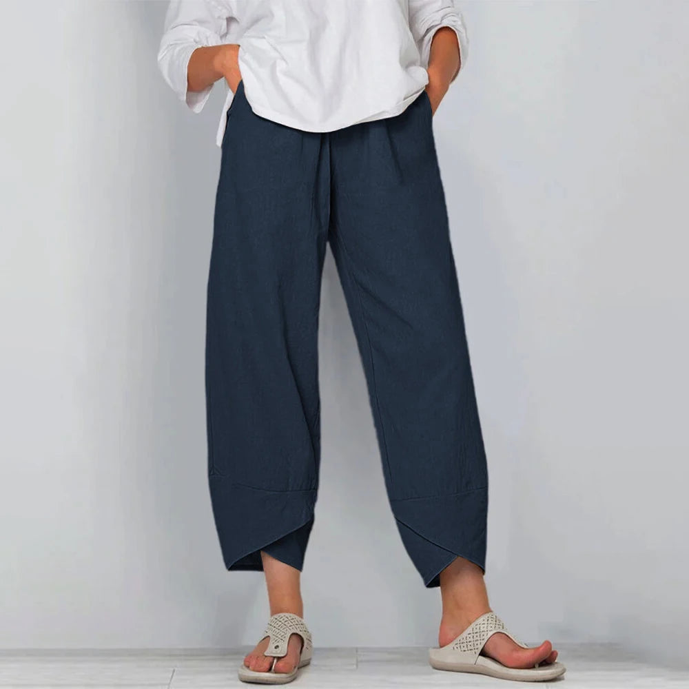 Harem Nights - Cotton-Linen Harem Pants